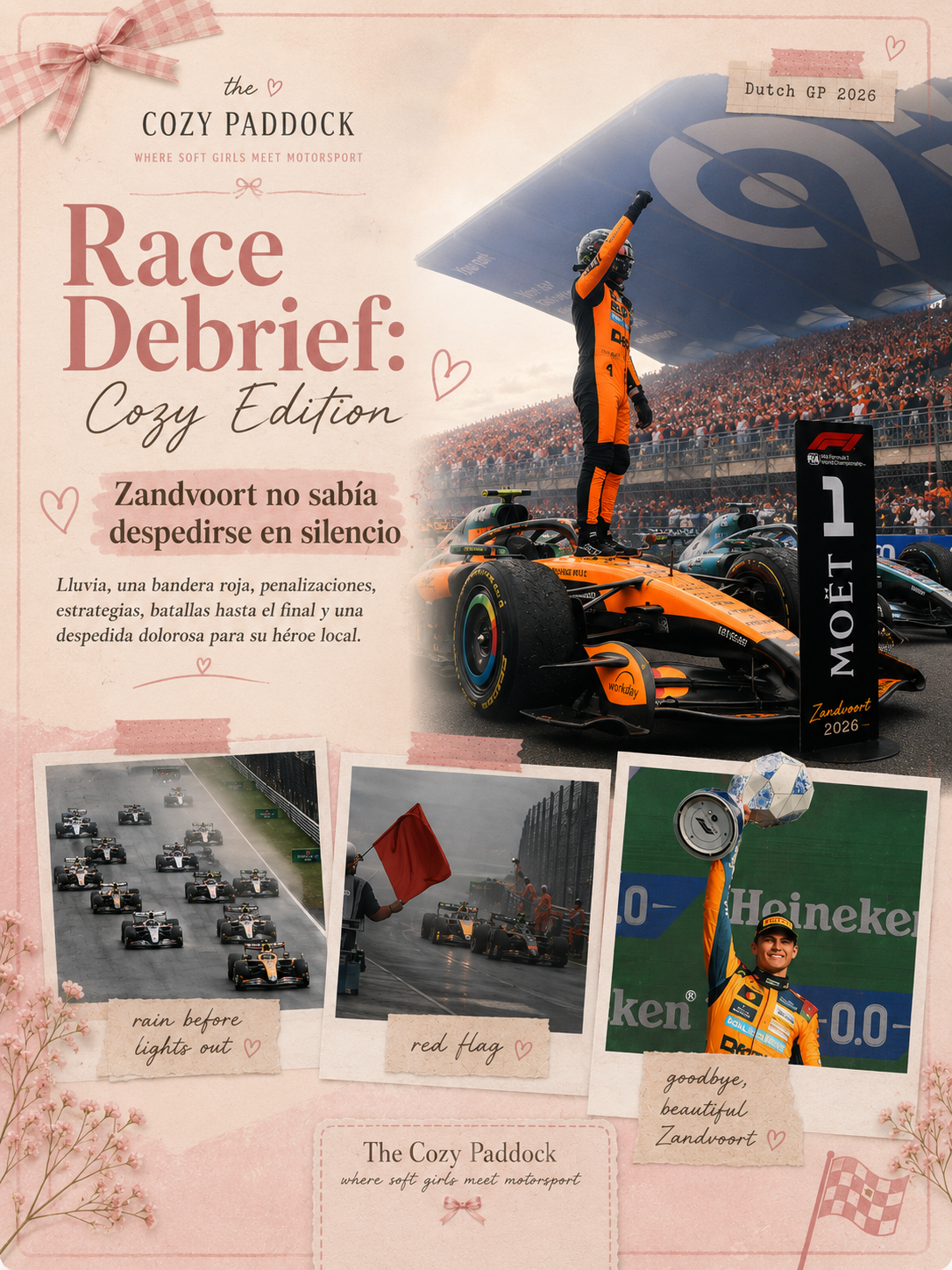Zandvoort no sabía despedirse en silencio